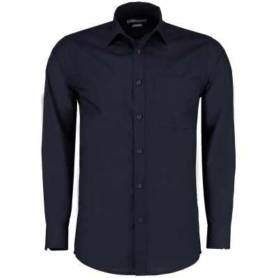 Camicia in popeline a maniche lunghe (vestibilità su misura)