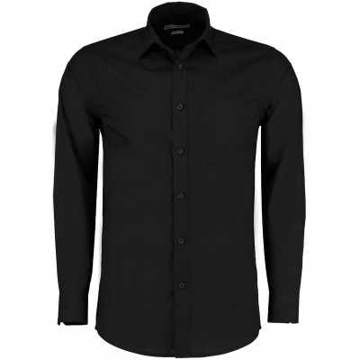 Camicia in popeline a maniche lunghe (vestibilità su misura)