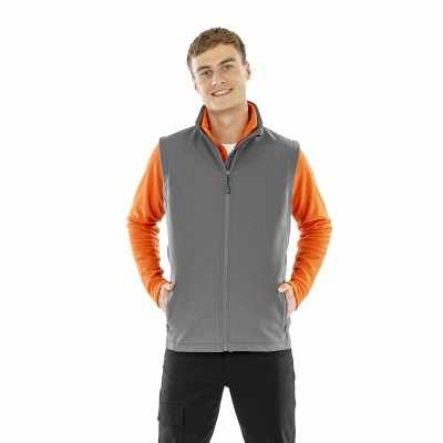 Gilet softshell stampabile riciclato a 2 strati da uomo