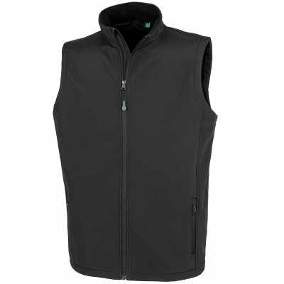 Gilet softshell stampabile riciclato a 2 strati da uomo