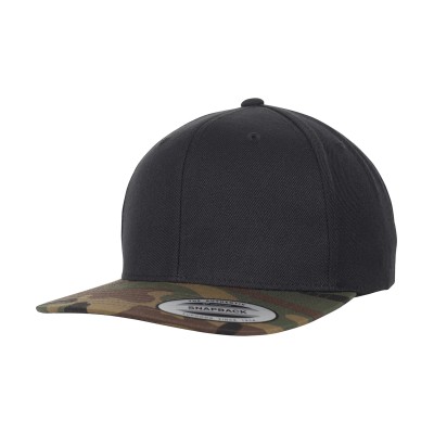 Classico snapback mimetico bicolore (6089TC)
