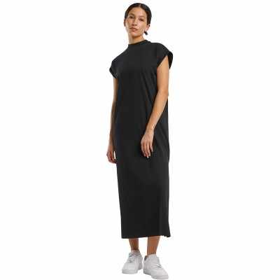 Abito lungo con spalle estese da donna