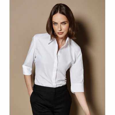 Camicetta da donna con maniche a ¾ in cotone continentale