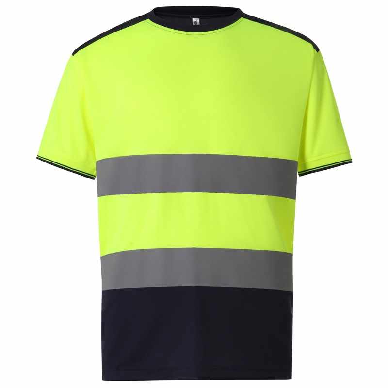 T-shirt bicolore ad alta visibilità - cod. RWYK034