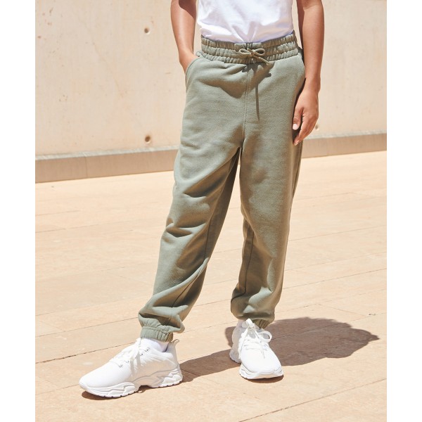 Pantaloni da jogging con risvolto alla moda sostenibile per bambini - cod. RWSM430