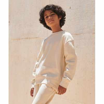 Felpa con orlo curvo alla moda sostenibile per bambini