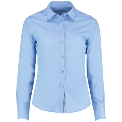 Camicia da donna in popeline a manica lunga