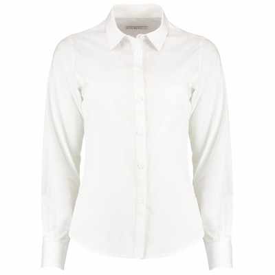 Camicia da donna in popeline a manica lunga