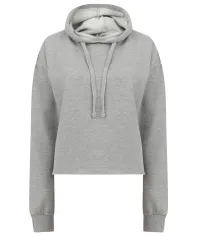 Felpa corta con cappuccio