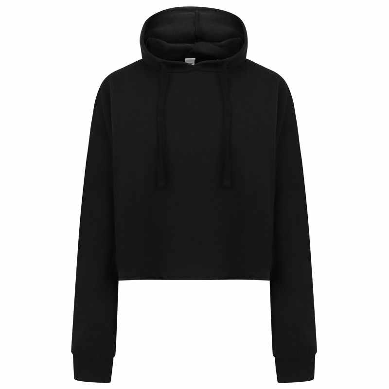 Felpa corta con cappuccio da donna - cod. RWSK516