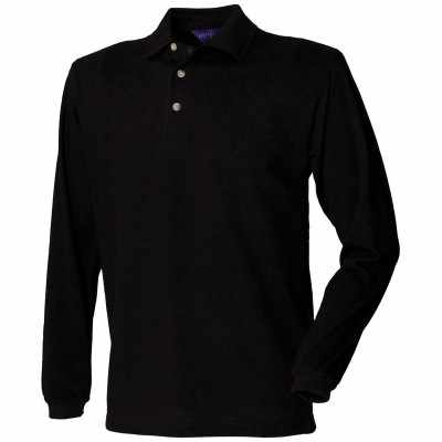 Polo in cotone a manica lunga