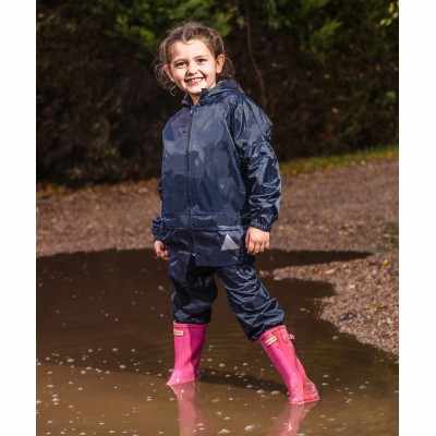 Completo giacca e pantaloni impermeabili junior