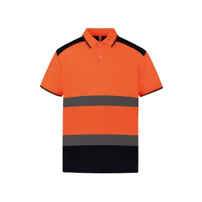 Polo bicolore ad alta visibilità (HVJ220)