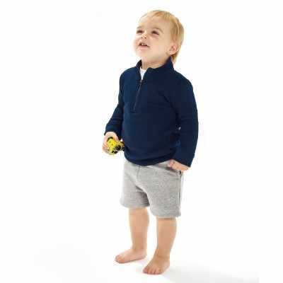 Felpa con zip ¼ per neonati