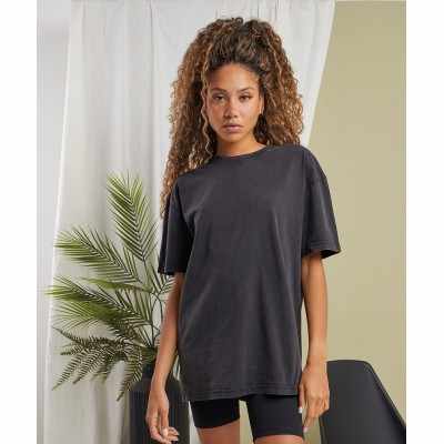 Maglietta oversize da donna con lavaggio acido