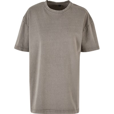 Maglietta oversize da donna con lavaggio acido Maglietta oversize da donna con lavaggio acido