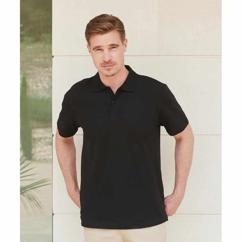 Polo in piquet elasticizzato da stampare in serigrafia - cod. RWHB305