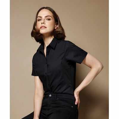 Camicia da donna in popeline a manica corta
