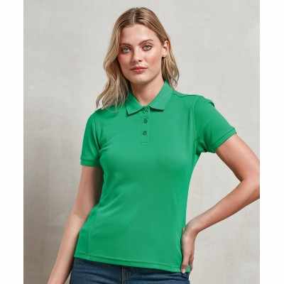 Polo da donna in Coolchecker® plus piqué Polo da donna in Coolchecker® plus piqué