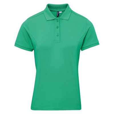 Polo da donna in Coolchecker® plus piqué Polo da donna in Coolchecker® plus piqué