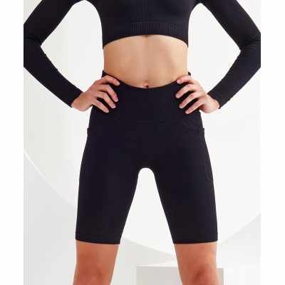 Pantaloncini da ciclista TriDri® a coste senza cuciture '3D Fit' da donna