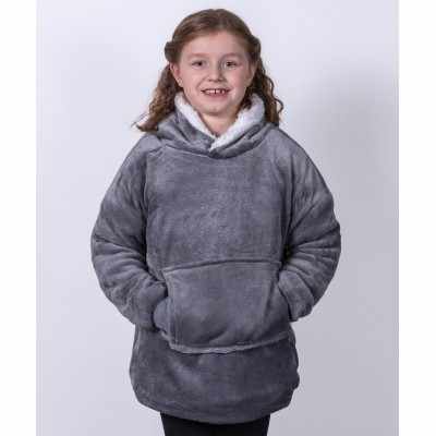 Felpa con cappuccio reversibile oversize in sherpa The Kids Ribbon