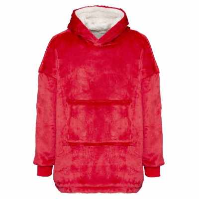 Felpa con cappuccio reversibile oversize in sherpa The Kids Ribbon