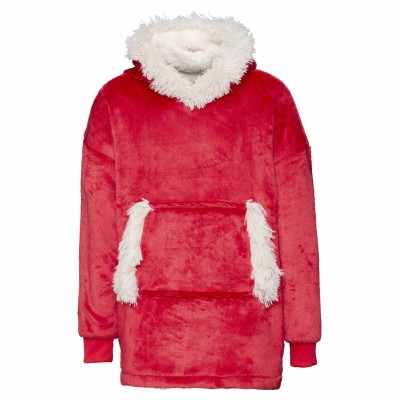 Felpa con cappuccio reversibile oversize in sherpa The Kids Ribbon