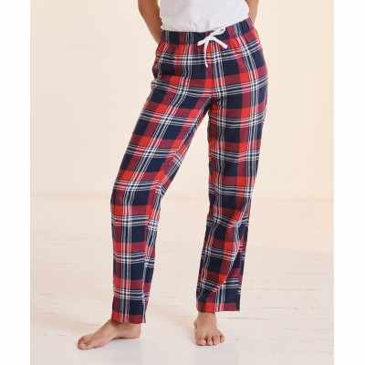 Pantaloni da salotto in tartan da donna