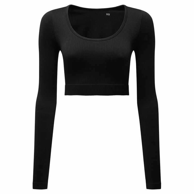 Top corto da donna TriDri® con logo e scritte - cod. RWTR224