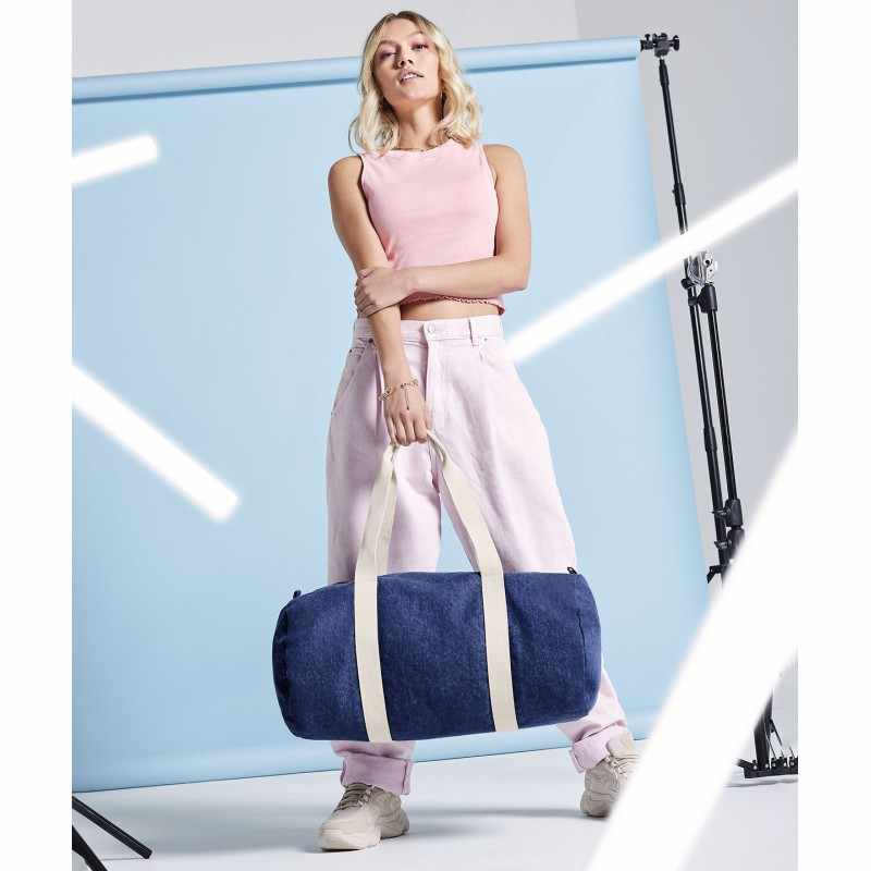 Borsa a barile in denim - cod. RWBG646