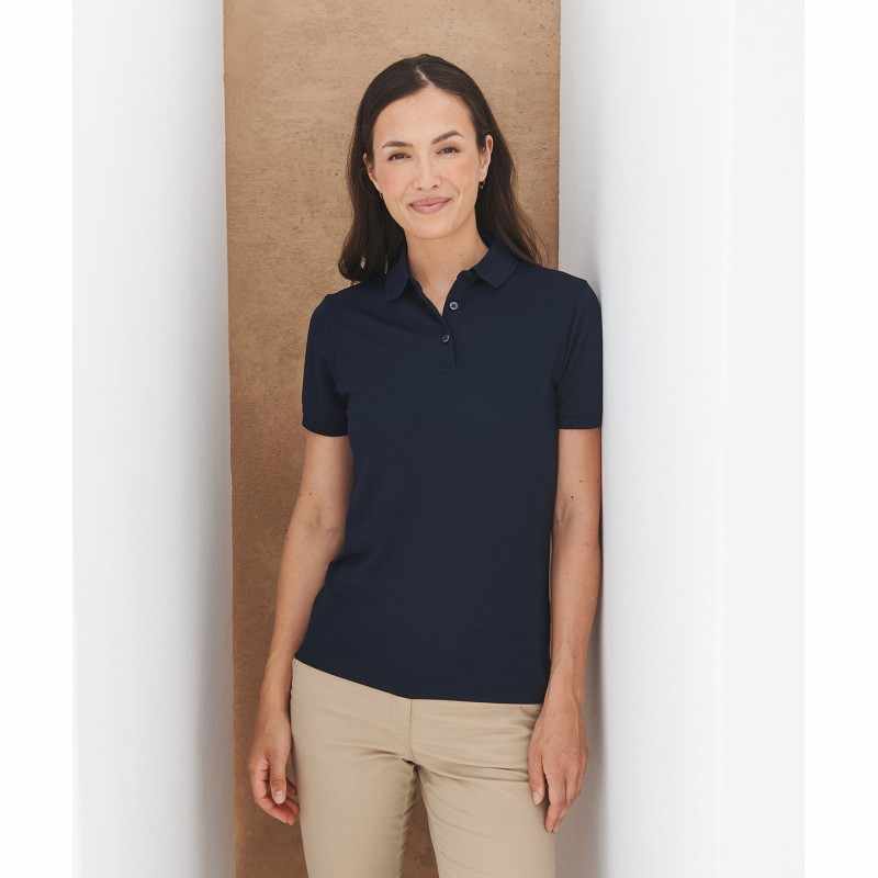 Polo da donna in poliestere riciclato - cod. RWHB466