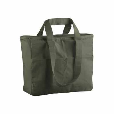 Borsa tote con tasca cargo a doppio manico