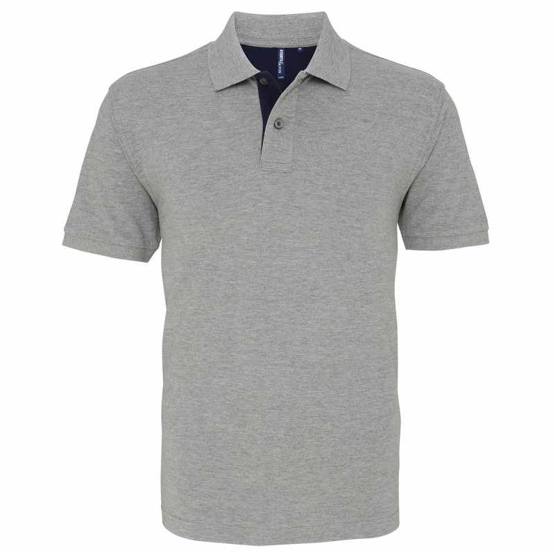 Polo da uomo a contrasto con vestibilità classica - cod. RWAQ012