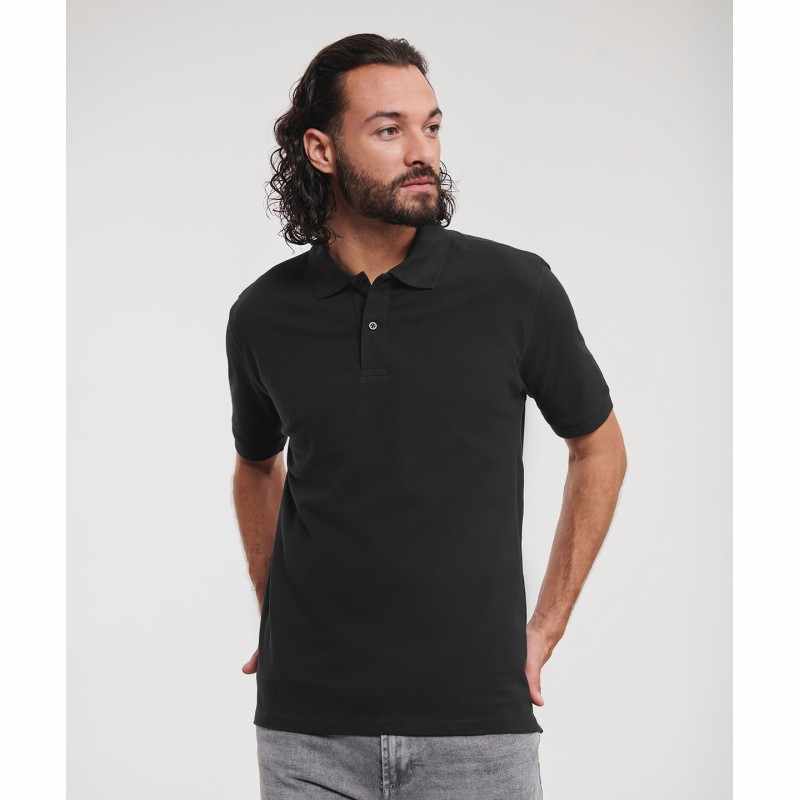 Polo classica in piquet di cotone con stampa serigrafica - cod. RWJ569M