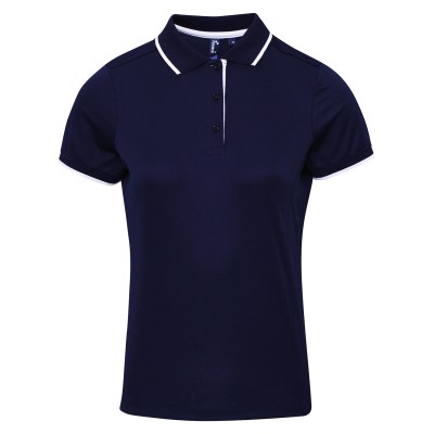 Polo da donna in Coolchecker® a contrasto Polo da donna in Coolchecker® a contrasto