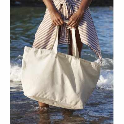 Borsa tote in tela pesante di grandi dimensioni
