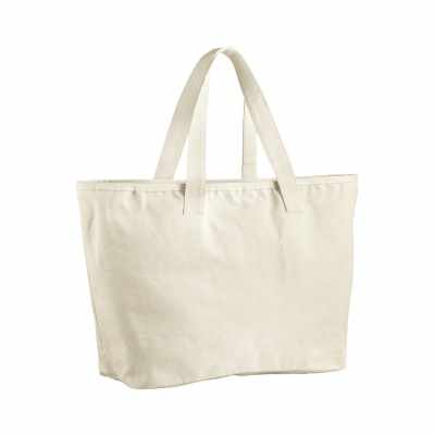 Borsa tote in tela pesante di grandi dimensioni