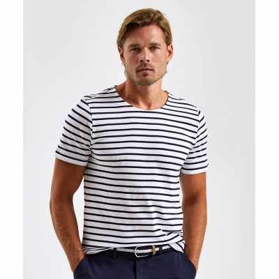 T-shirt costiera da uomo a maniche corte Marinière