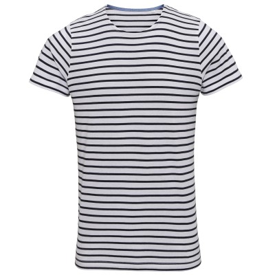 T-shirt costiera da uomo a maniche corte Marinière