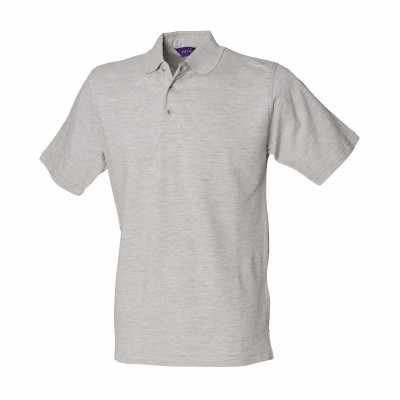 Polo classica in piqué di cotone con collo alto