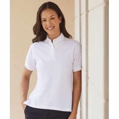Polo classica da donna in piquet di cotone