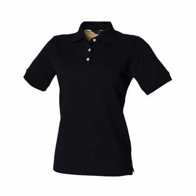 Polo classica da donna in piquet di cotone