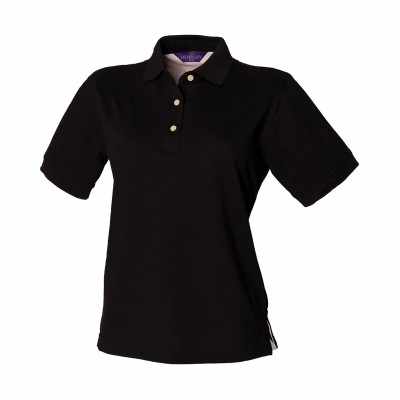 Polo classica da donna in piquet di cotone