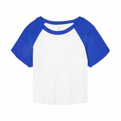 T-shirt da donna a costine micro raglan per neonati