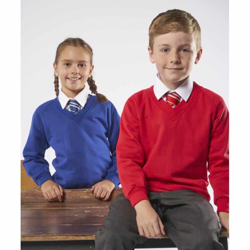 Felpe con scollo a V personalizzate per bambini - cod. RWMD02B