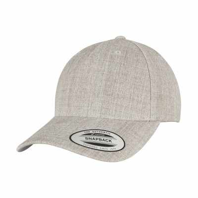 Cappellino snapback con visiera curva premium a 5 pannelli YP Classics (5789M)