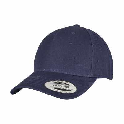 Cappellino snapback con visiera curva premium a 5 pannelli YP Classics (5789M)