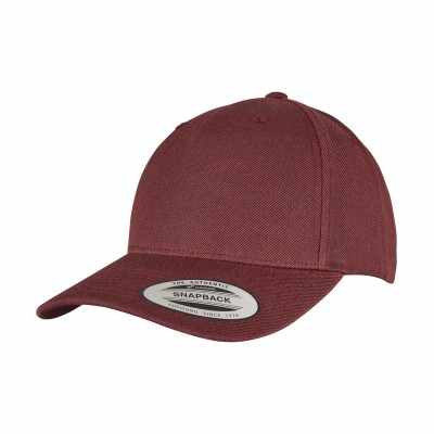 Cappellino snapback con visiera curva premium a 5 pannelli YP Classics (5789M)