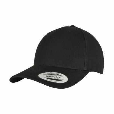 Cappellino snapback con visiera curva premium a 5 pannelli YP Classics (5789M)